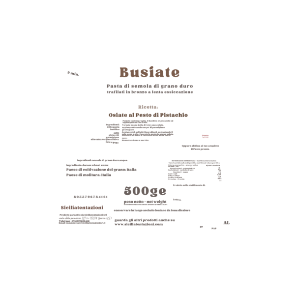 Busiate corte e lunghe Busiate Trapanesi lunghe