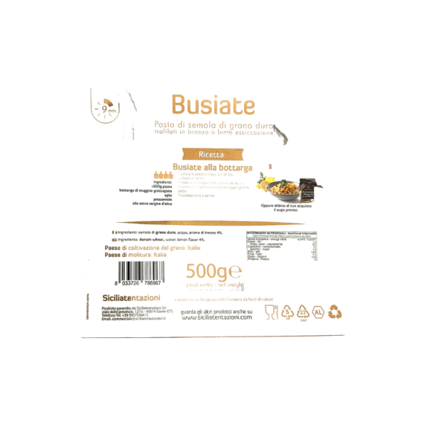 busiate limone Busiate Trapanesi corte al limone