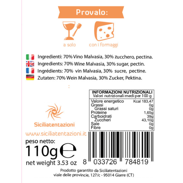 Gelatina di vino malvasia