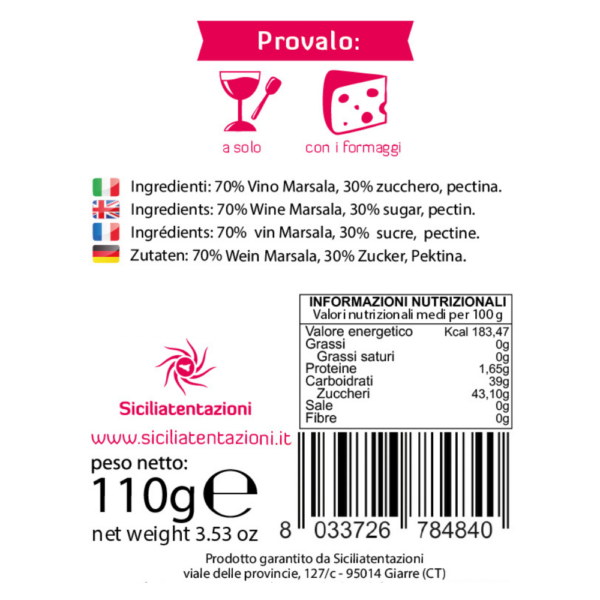 Gelatina di vino marsala