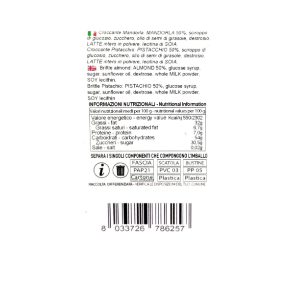 tricchi tracchi box Tricchitracchi croccanti misti mandorla/pistacchio in box